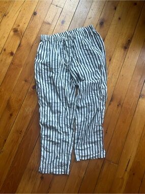 Sleepy Jones striped blue white pajama pants cotton medium